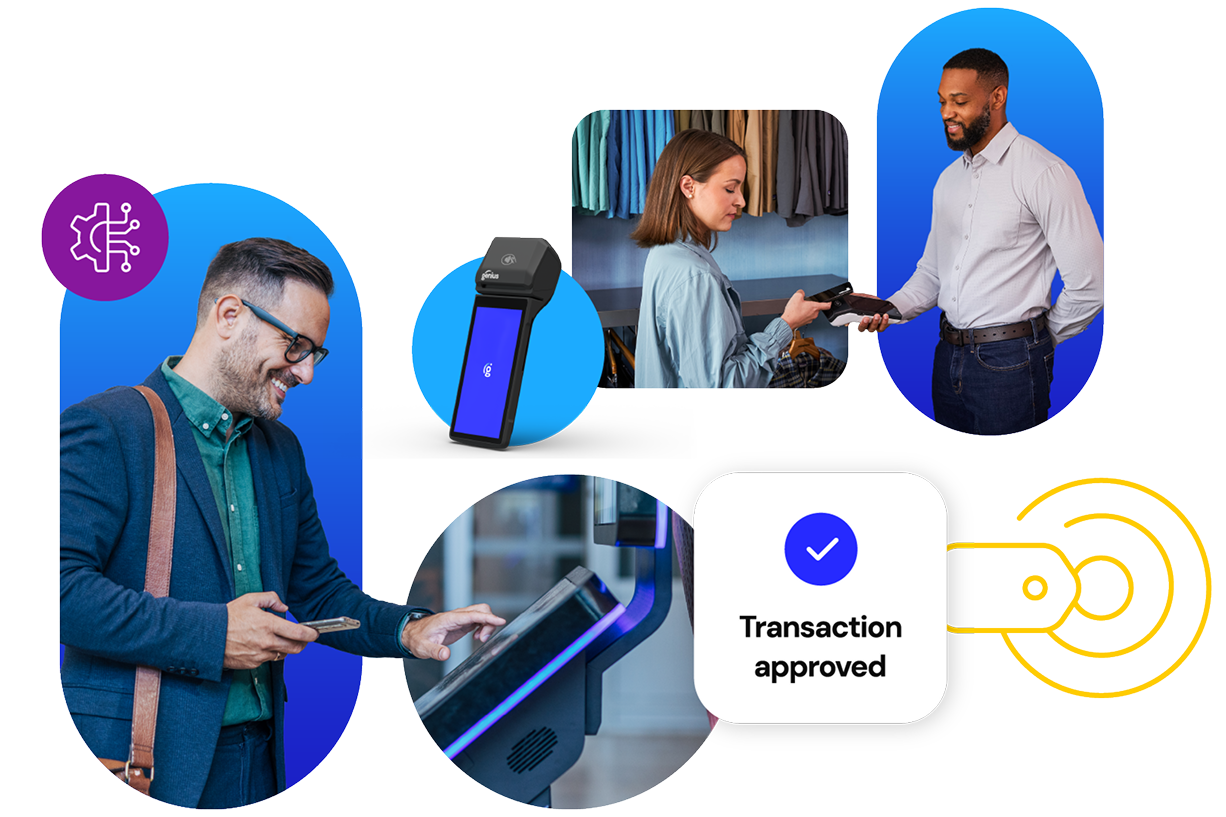 Collage of various types of payment methods